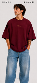 The Few Heavyweight Oversized Tee – Burgundy